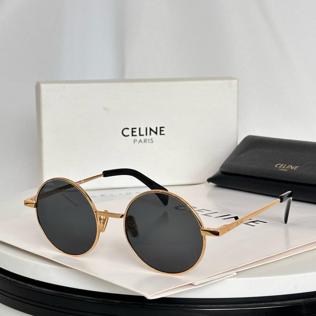 Celine Round Metal Sunglasses - Sassygrove