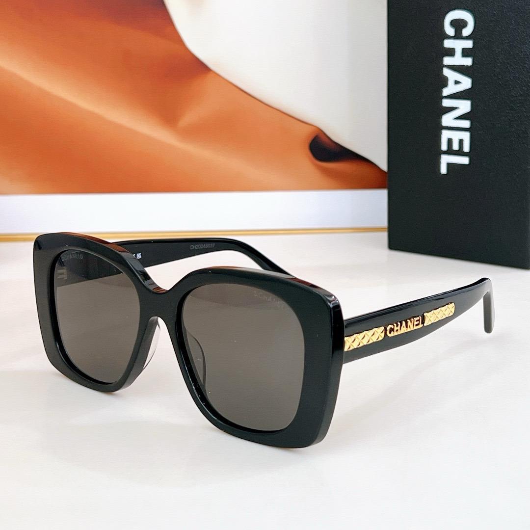 Chanel Oversized Quilted Logo Sunglasses - Sassygrove