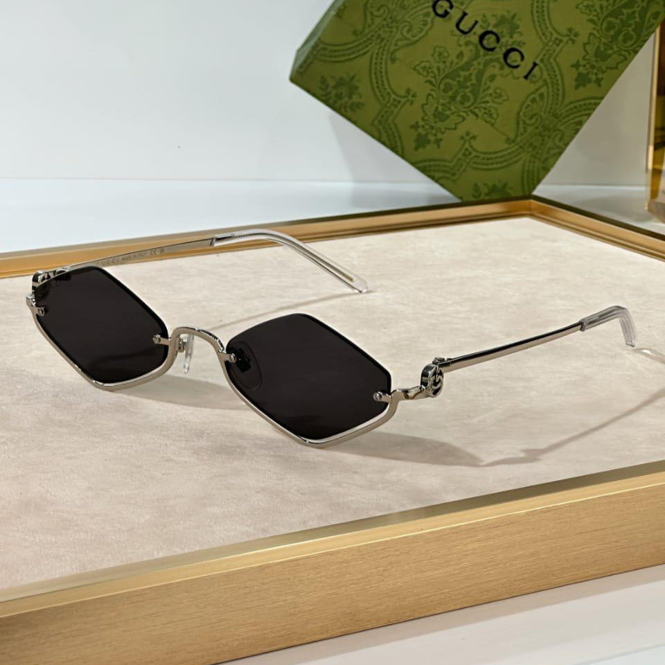 Gucci GG1086S Rectangular Ivory Sunglasses #2 - Sassygrove