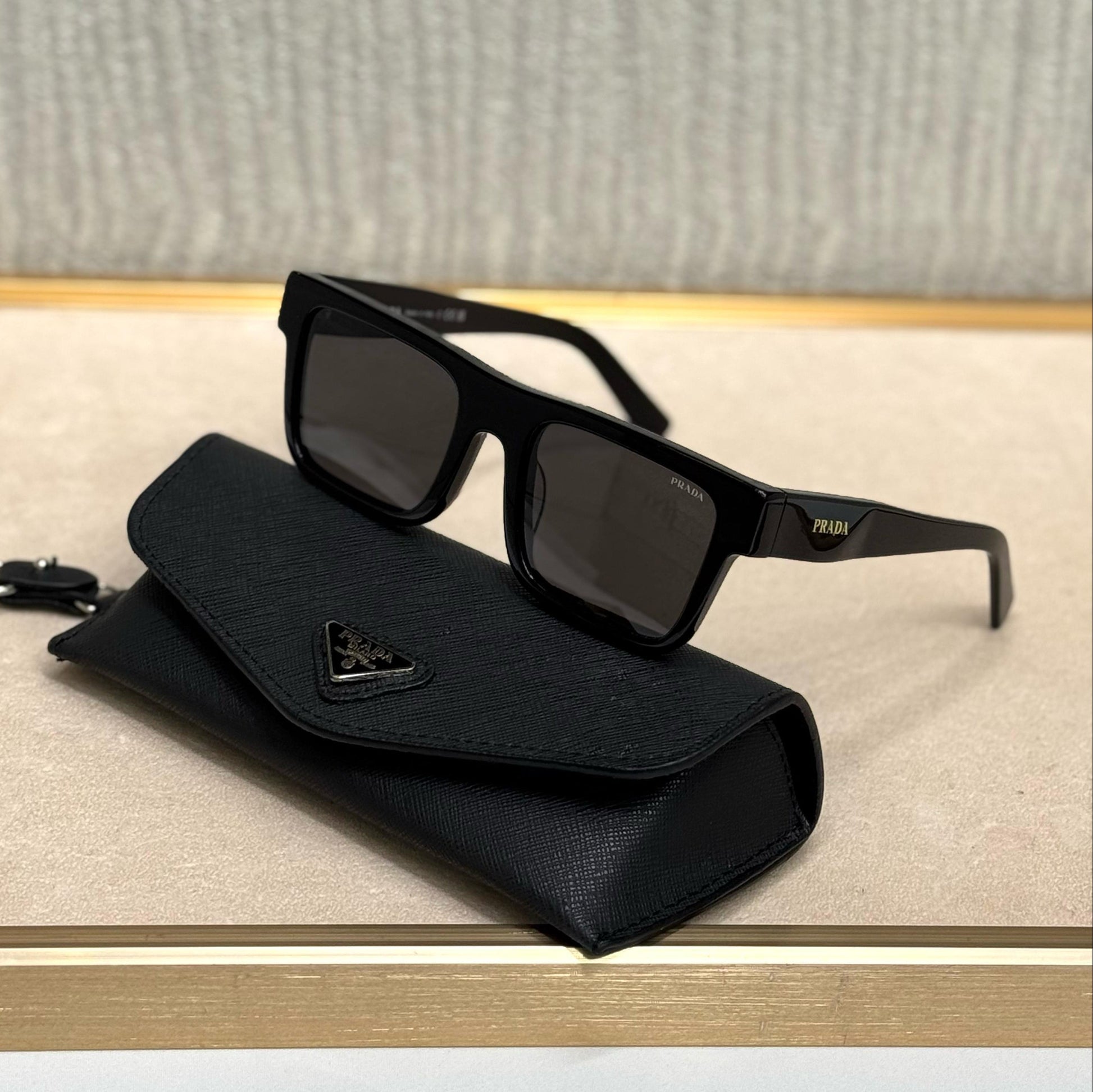 Prada Polished Rectangular Sunglasses – PR 17WS Style - Sassygrove