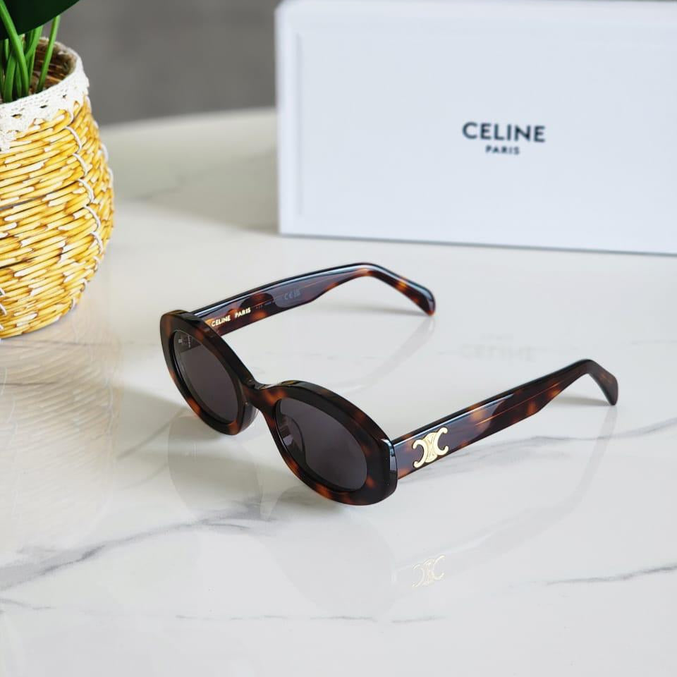 Celine Oval Triomphe Sunglasses - Sassygrove