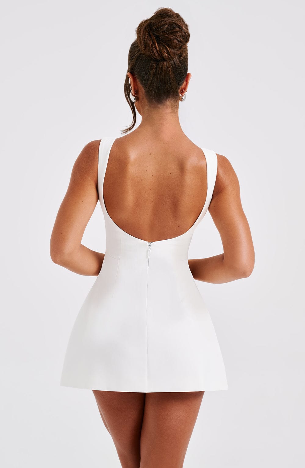 Amara Mini Dress - Ivory - Sassygrove