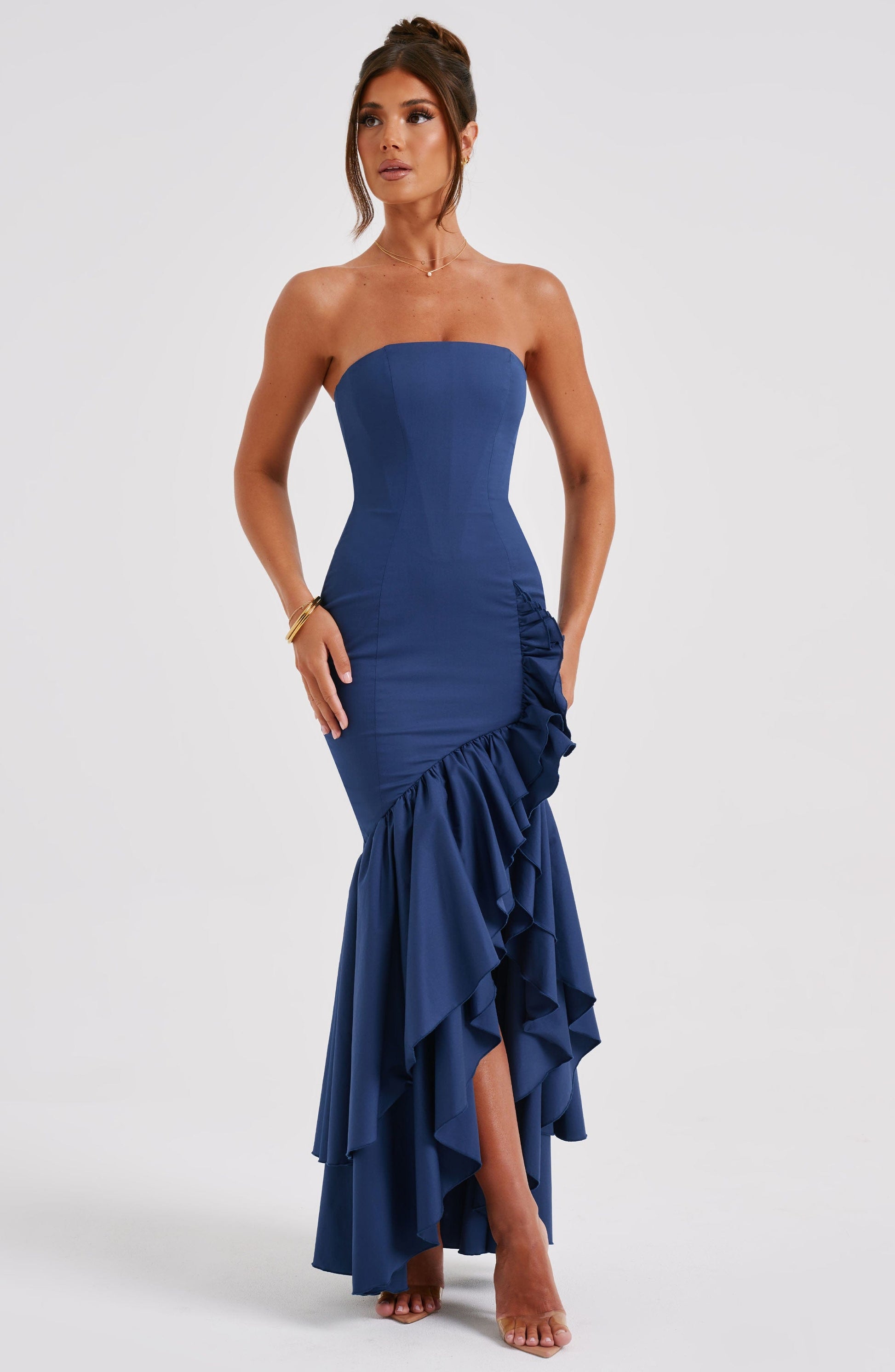 Midnight Serenade Maxi Dress - Navy - Sassygrove