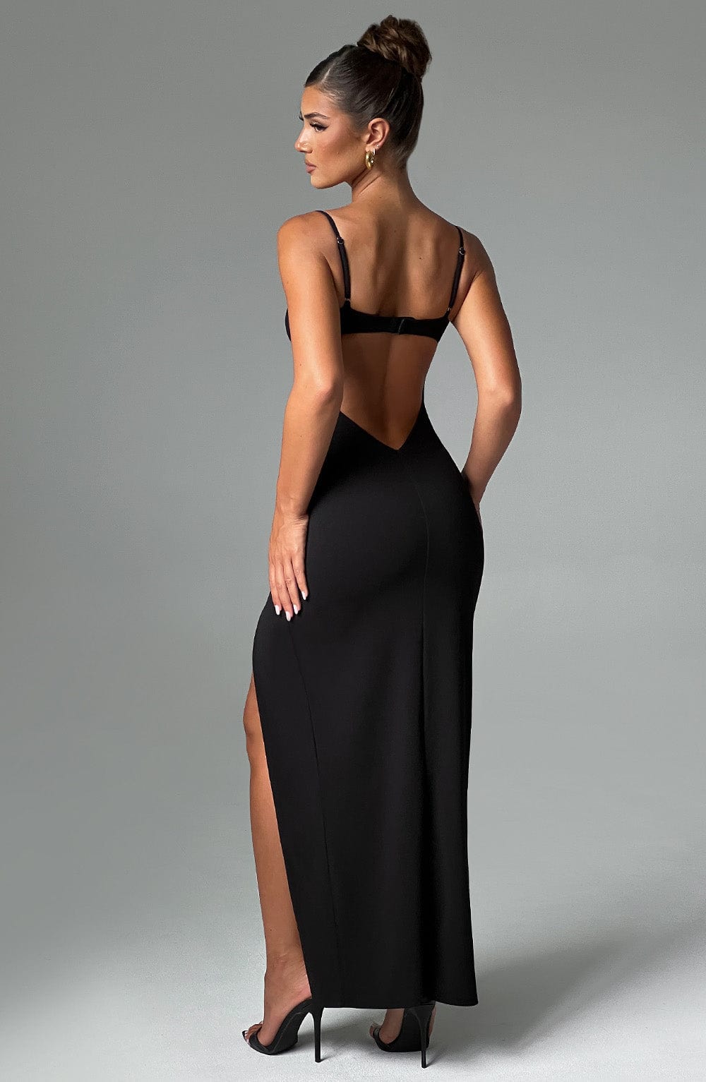Athena Maxi Dress - Black - Sassygrove