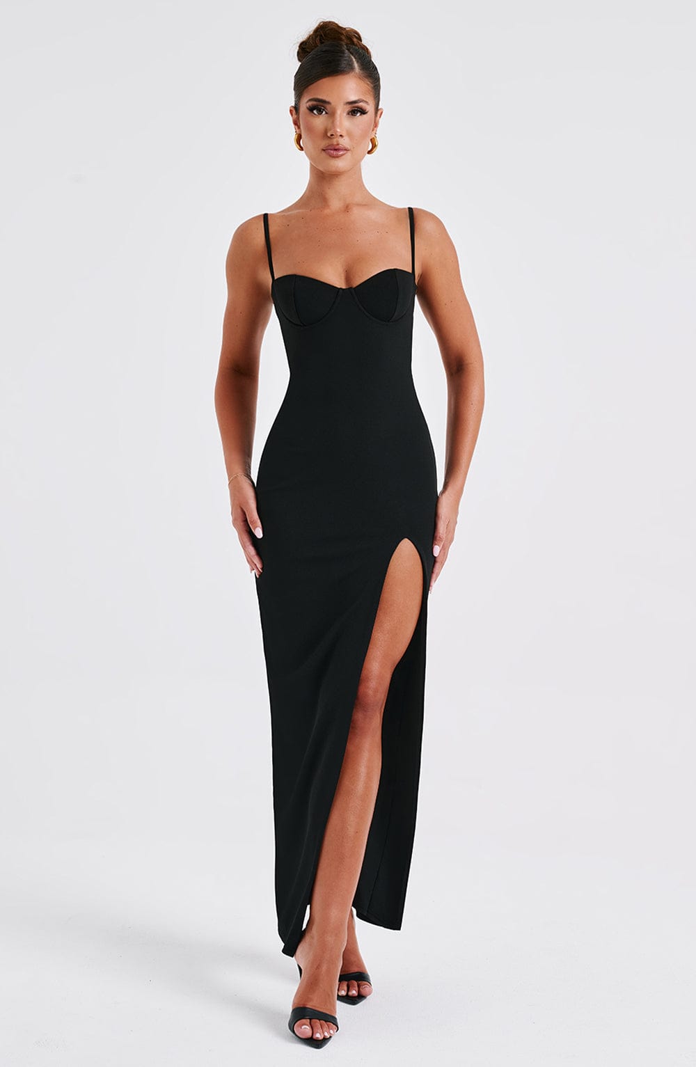 Athena Maxi Dress - Black - Sassygrove