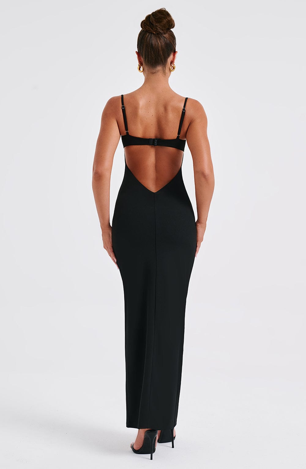 Athena Maxi Dress - Black - Sassygrove