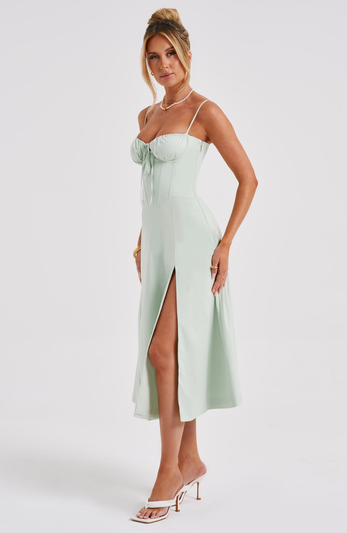 Delilah Midi Dress - Sage - Sassygrove