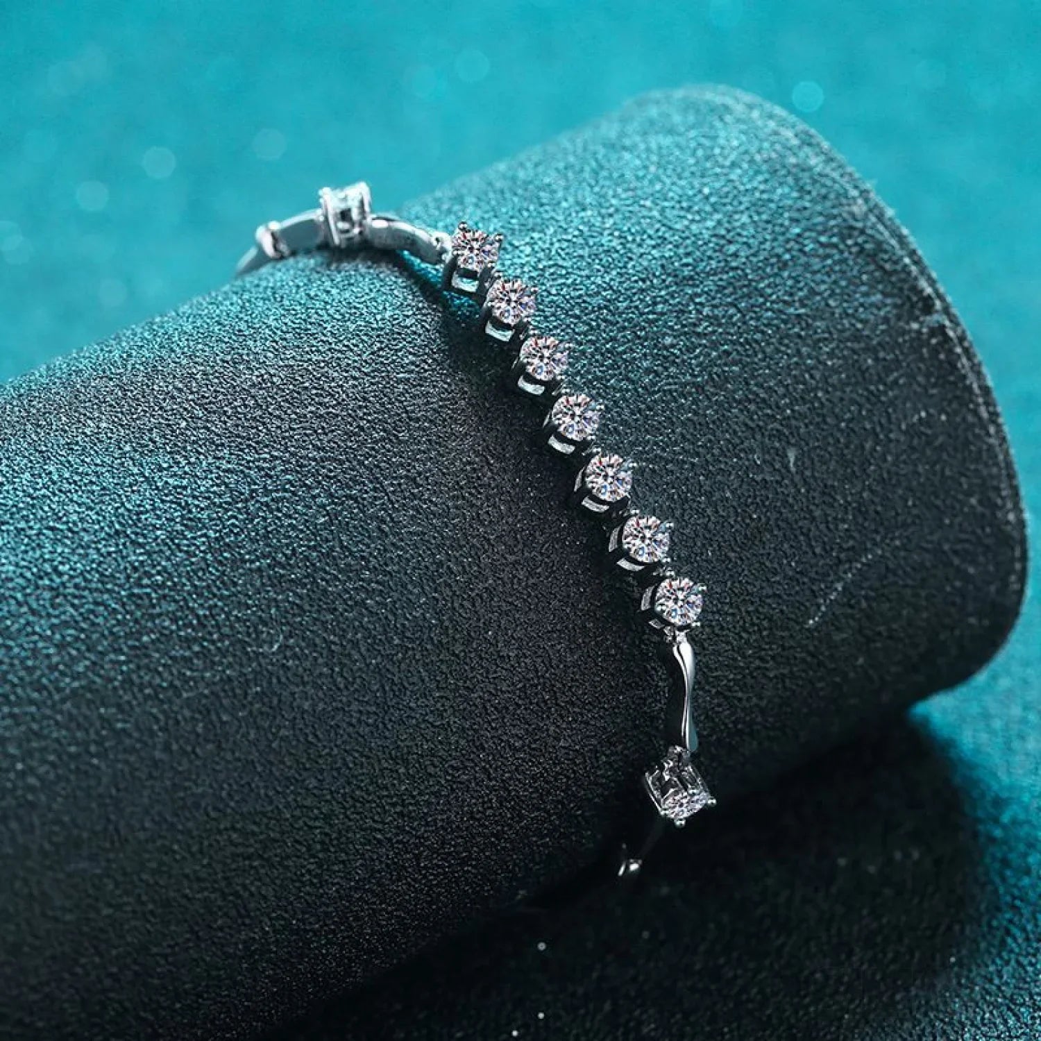 Delicate Nine Stars Adjustable Moissanite Bracelet Ana - Sassygrove