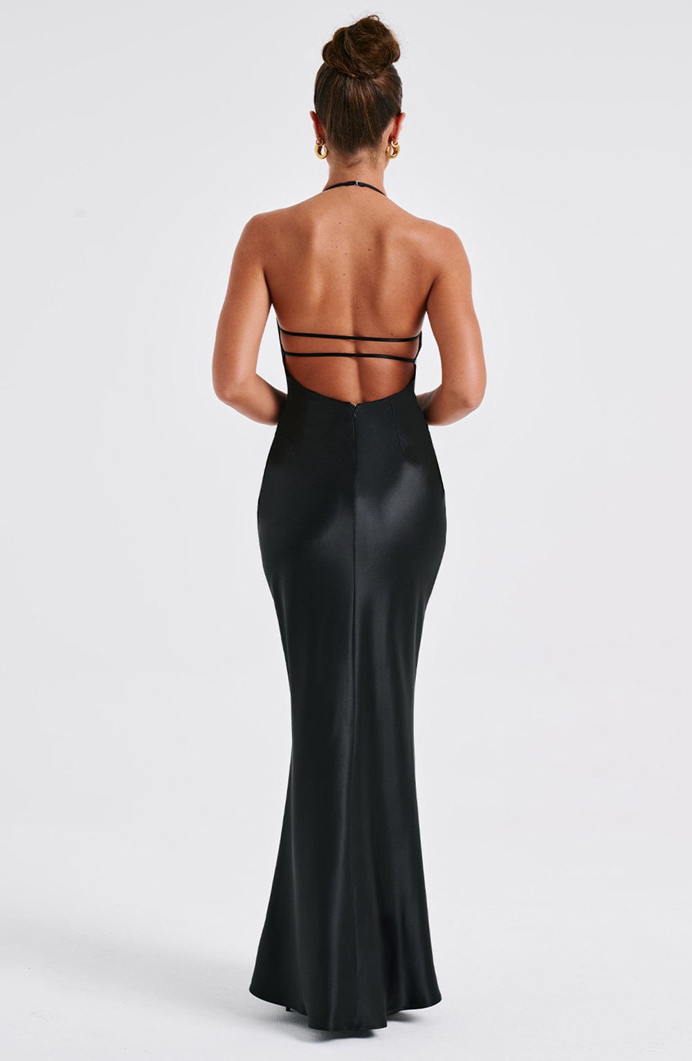Dahlia Maxi Dress - Black - Sassygrove