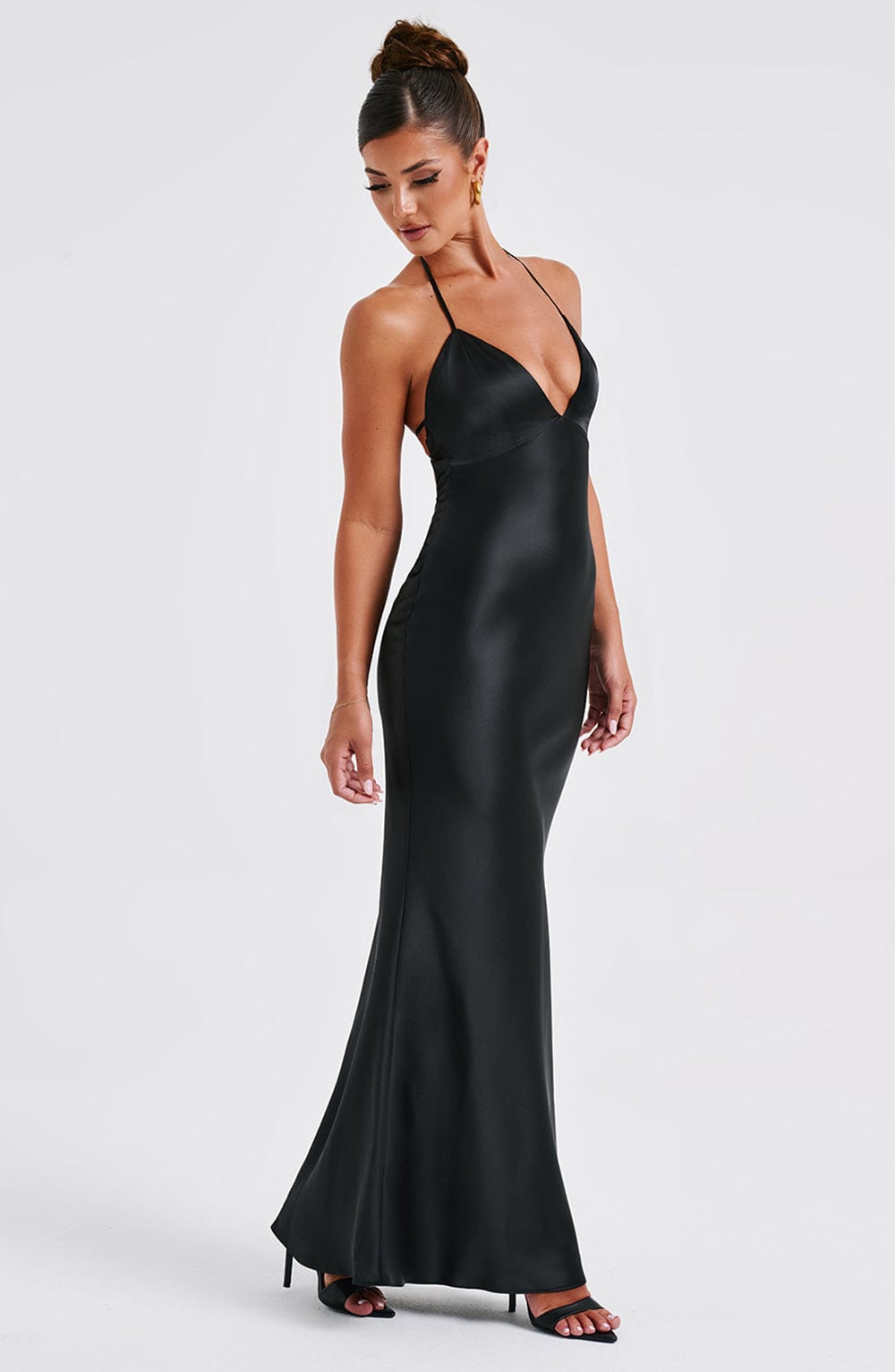 Dahlia Maxi Dress - Black - Sassygrove