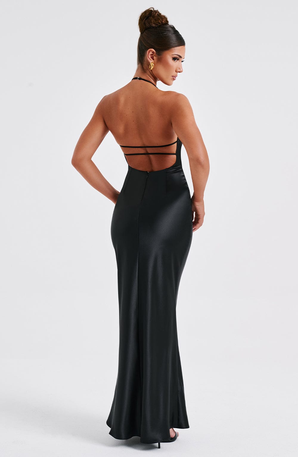 Dahlia Maxi Dress - Black - Sassygrove