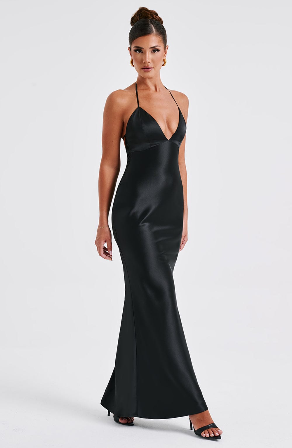 Dahlia Maxi Dress - Black - Sassygrove