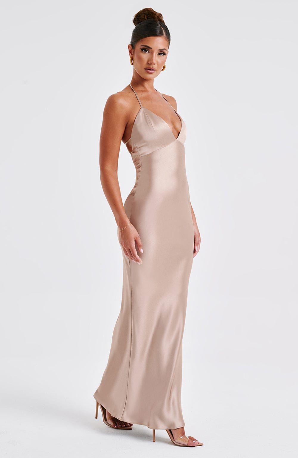 Dahlia Maxi Dress - Champagne - Sassygrove