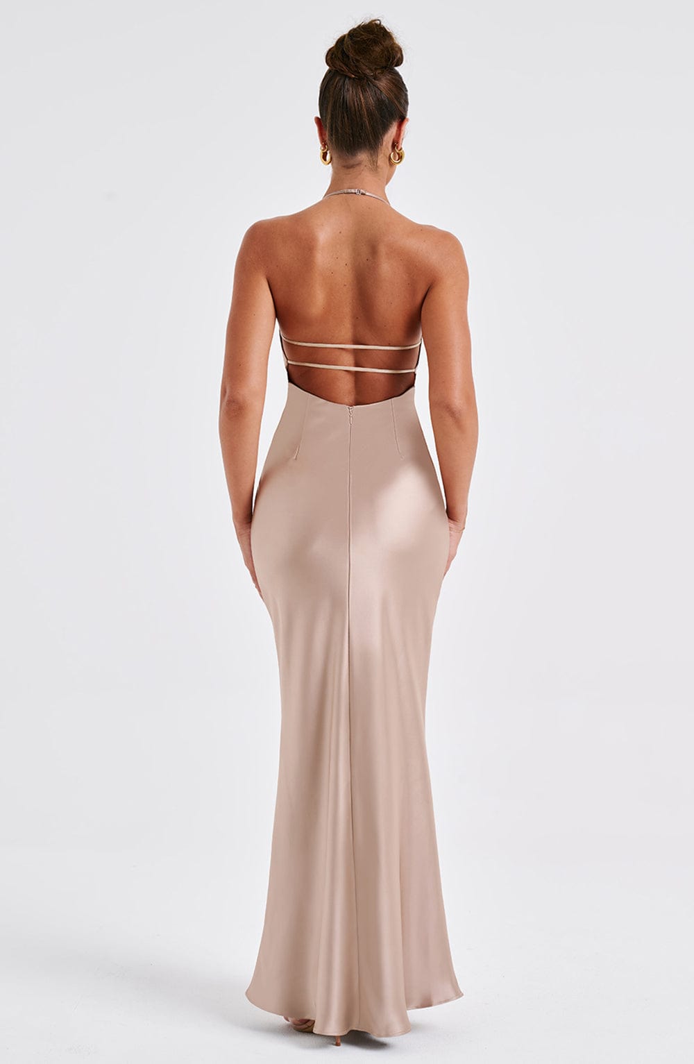 Dahlia Maxi Dress - Champagne - Sassygrove