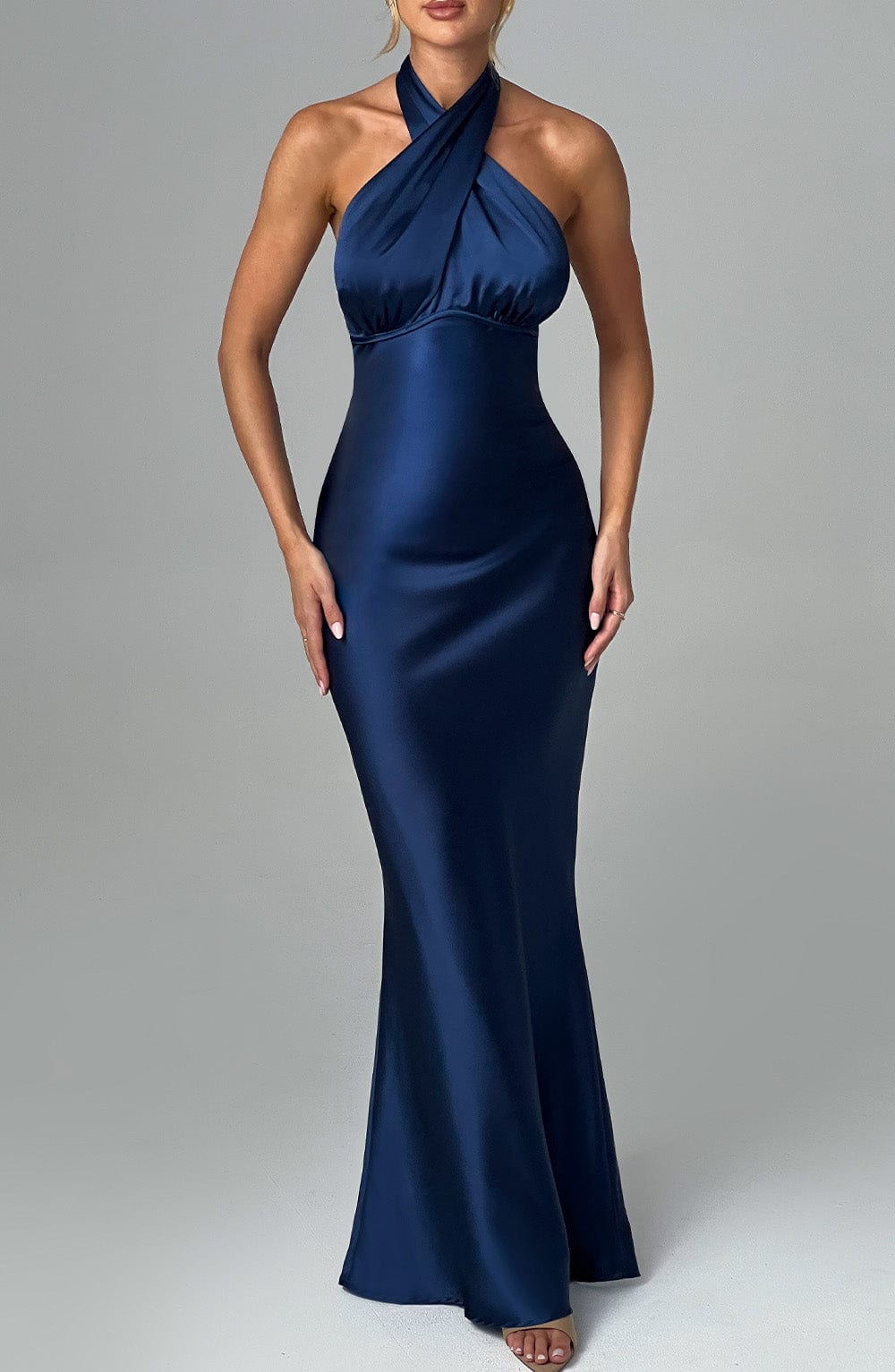 Diana Maxi Dress - Navy - Sassygrove
