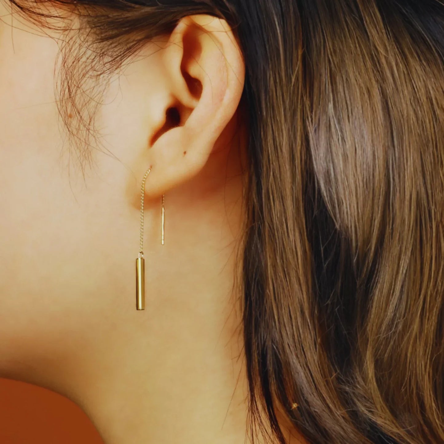 Gold Plated Sterling Silver Tassel Long Earrings Audrey - Sassygrove