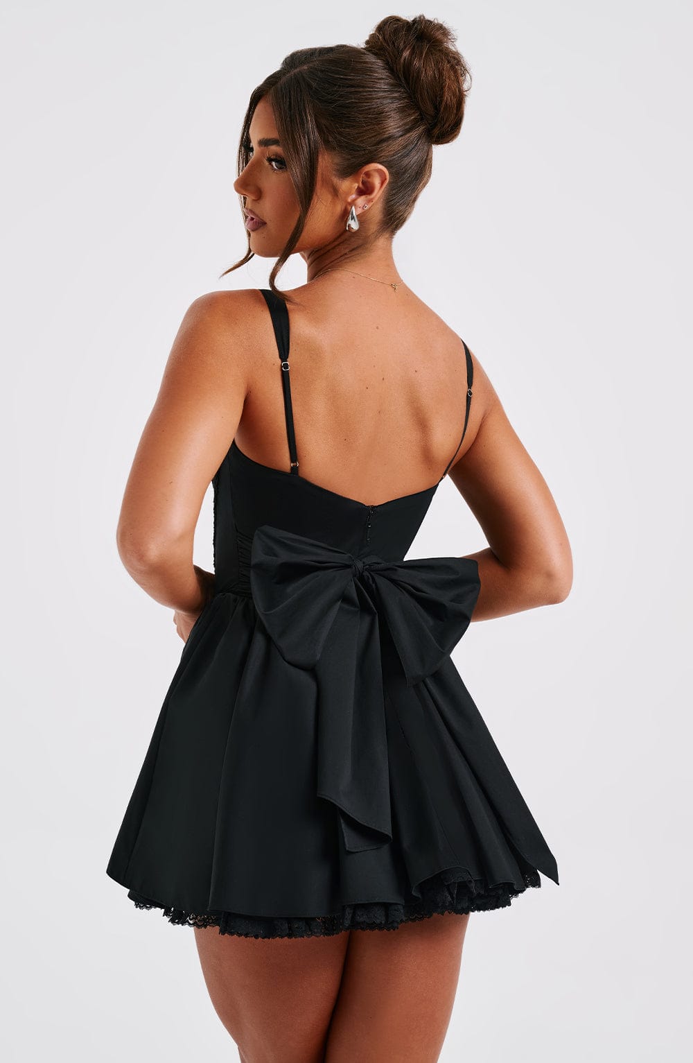 Josie Mini Dress - Black - Sassygrove