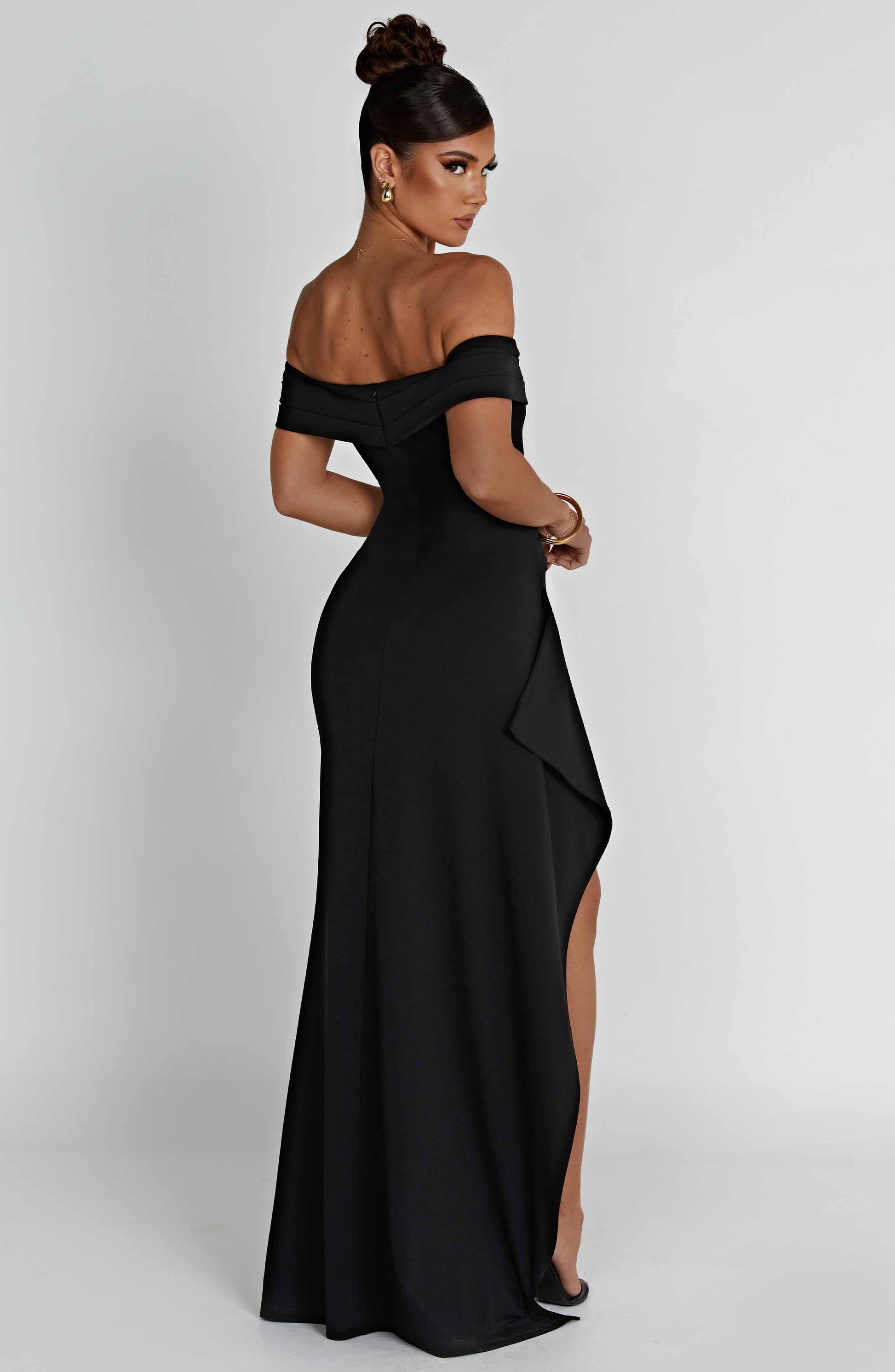 Josephine Maxi Dress - Black - Sassygrove