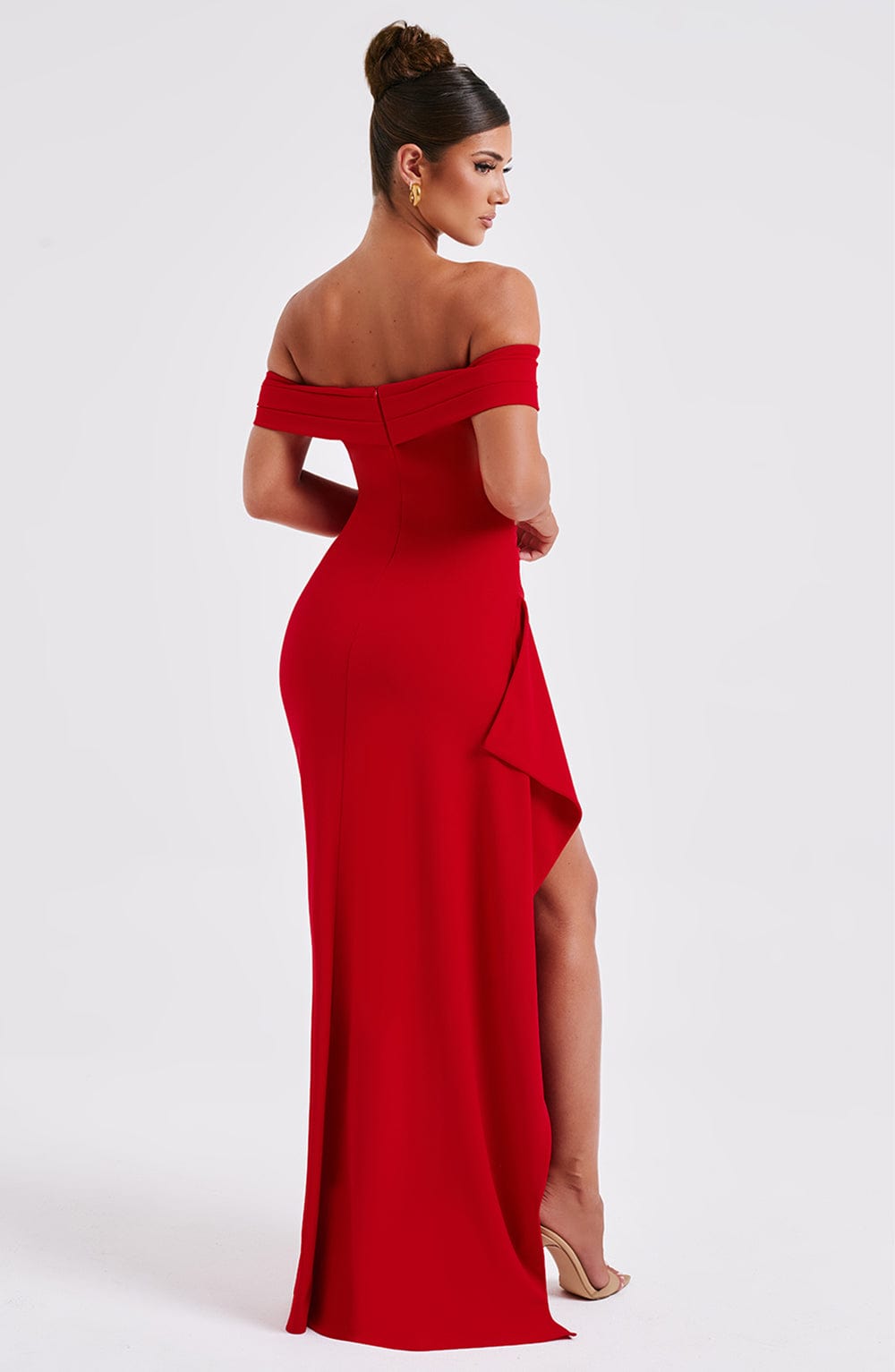 Josephine Maxi Dress - Red - Sassygrove