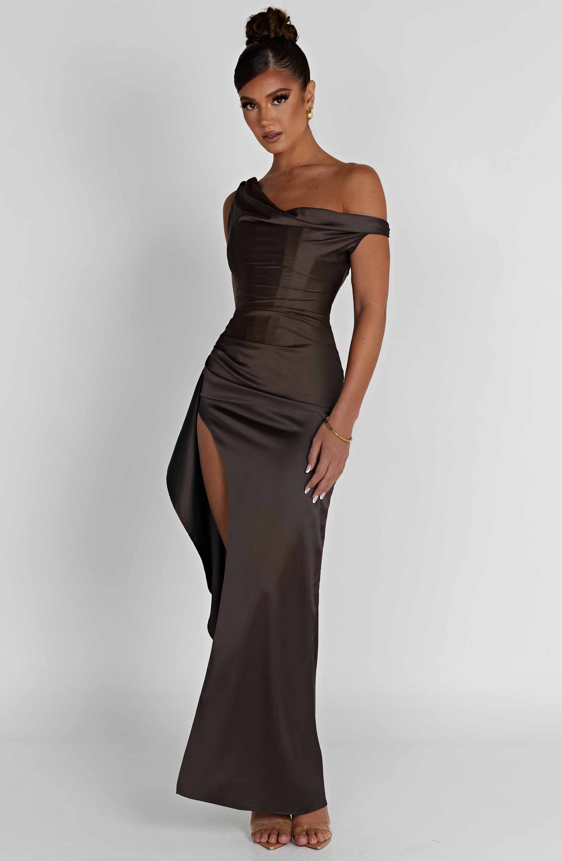 Juliette Maxi Dress - Charcoal - Sassygrove