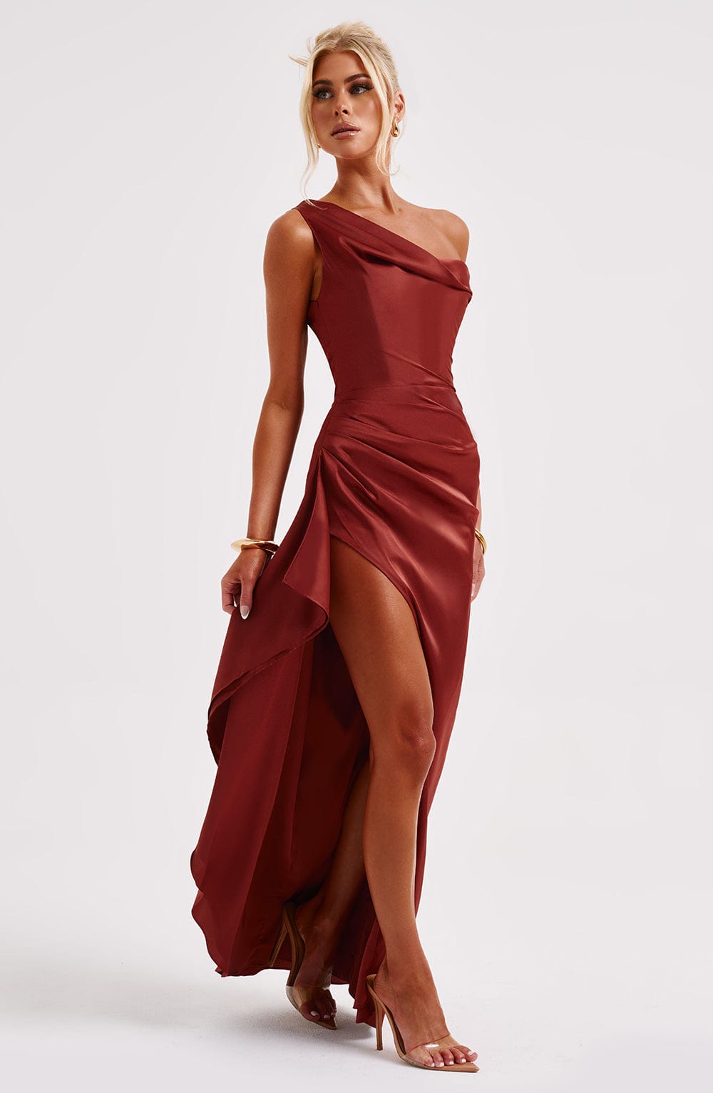 Juliette Maxi Dress - Rust - Sassygrove