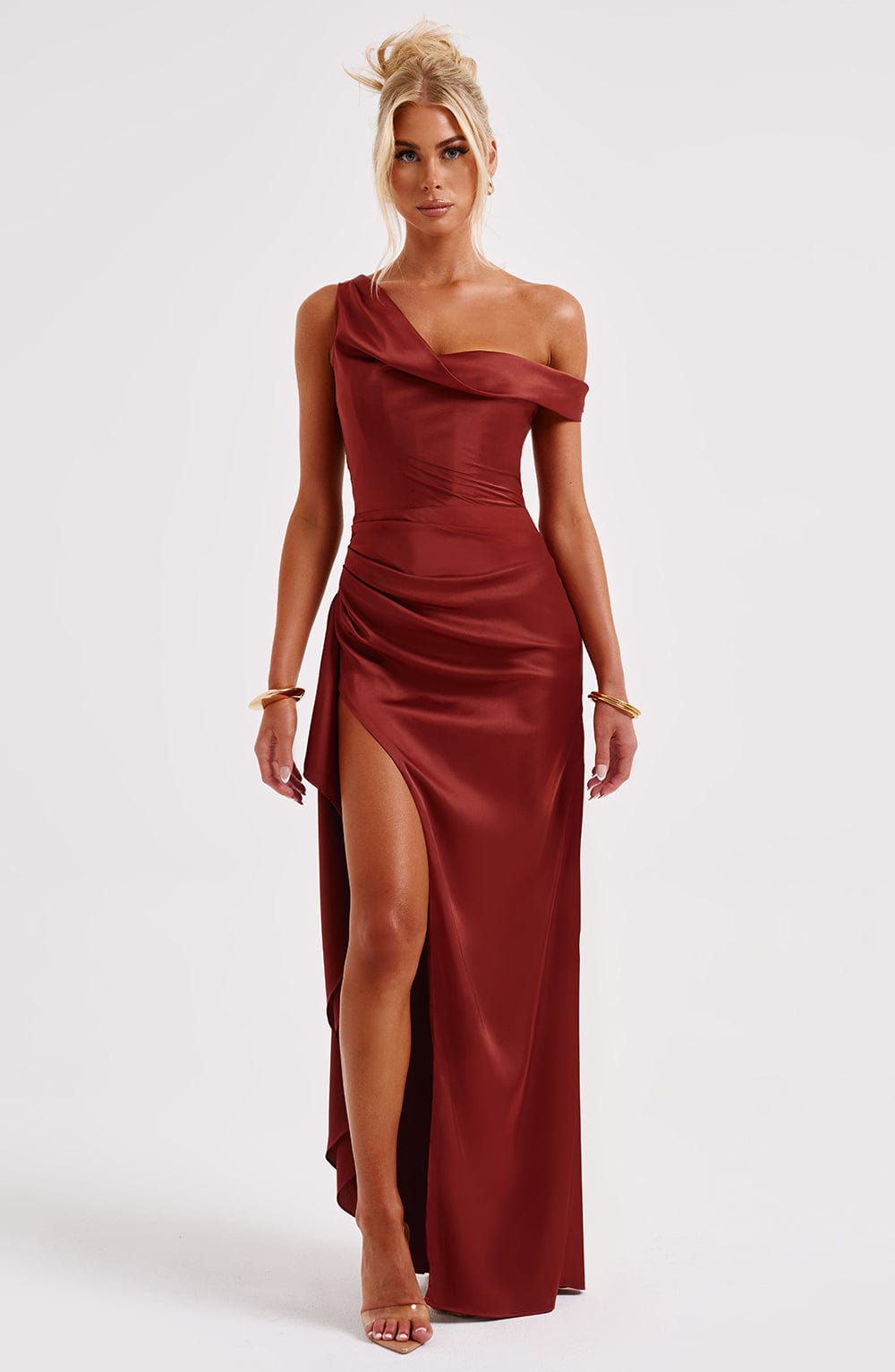 Juliette Maxi Dress - Rust - Sassygrove