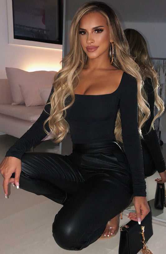 Kaia Bodysuit - Black - Sassygrove