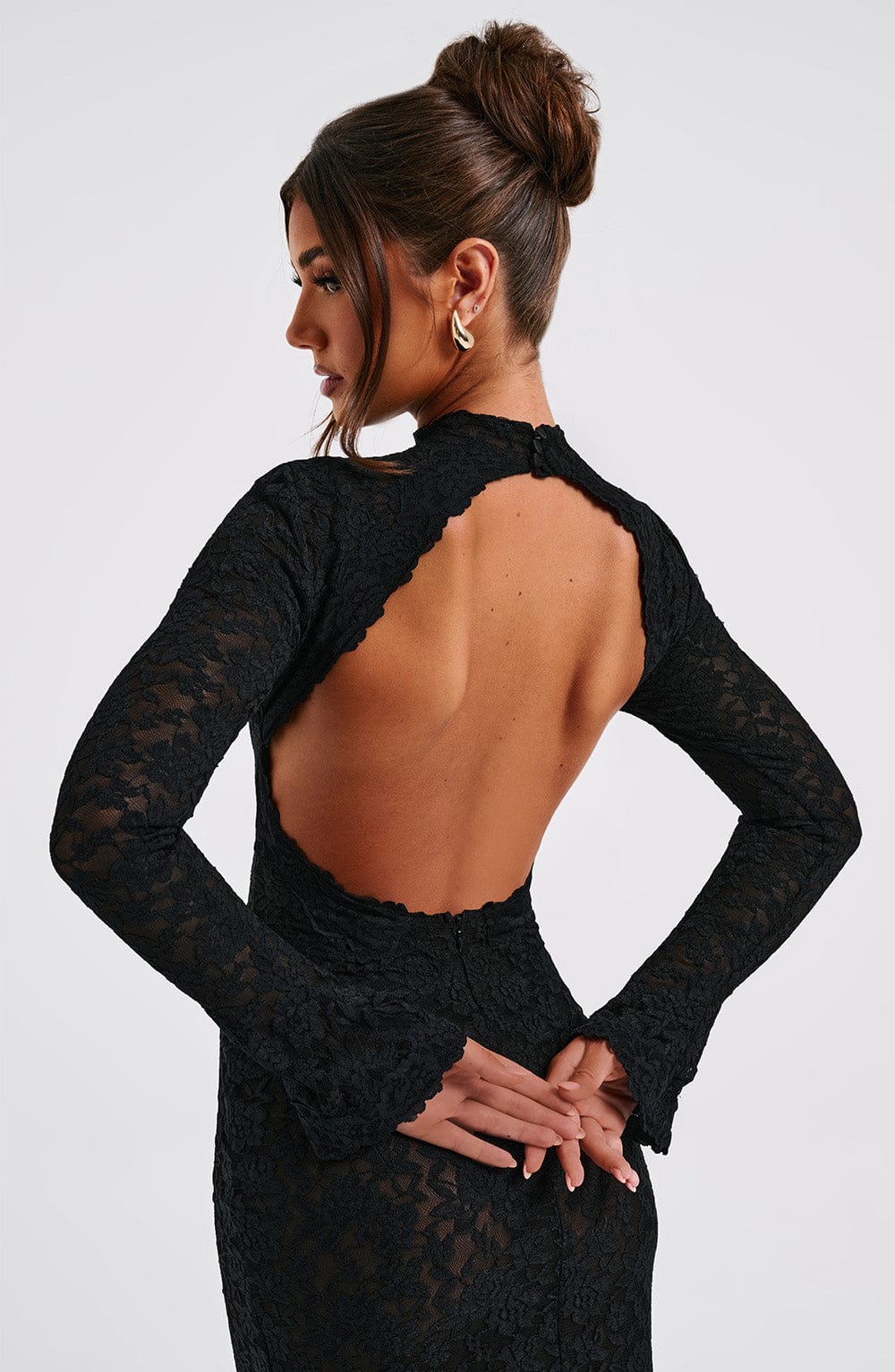 Leila Maxi Dress - Black - Sassygrove