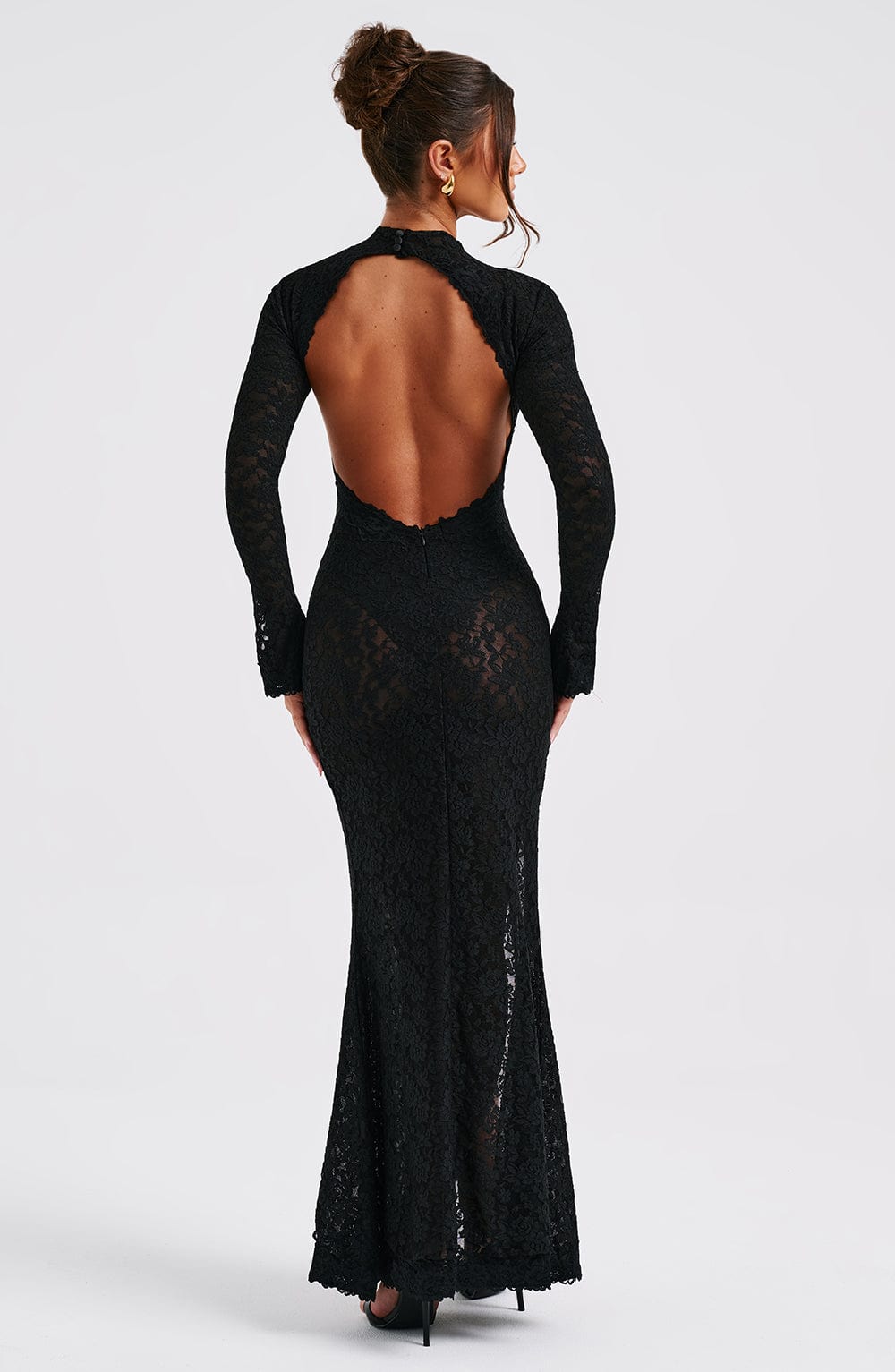 Leila Maxi Dress - Black - Sassygrove