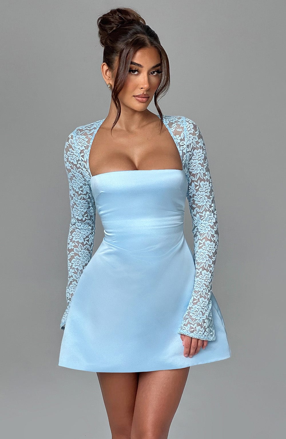 Sadie Mini Dress - Blue - Sassygrove