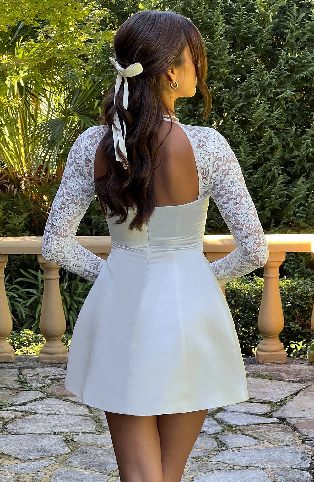Sadie Mini Dress - Ivory - Sassygrove