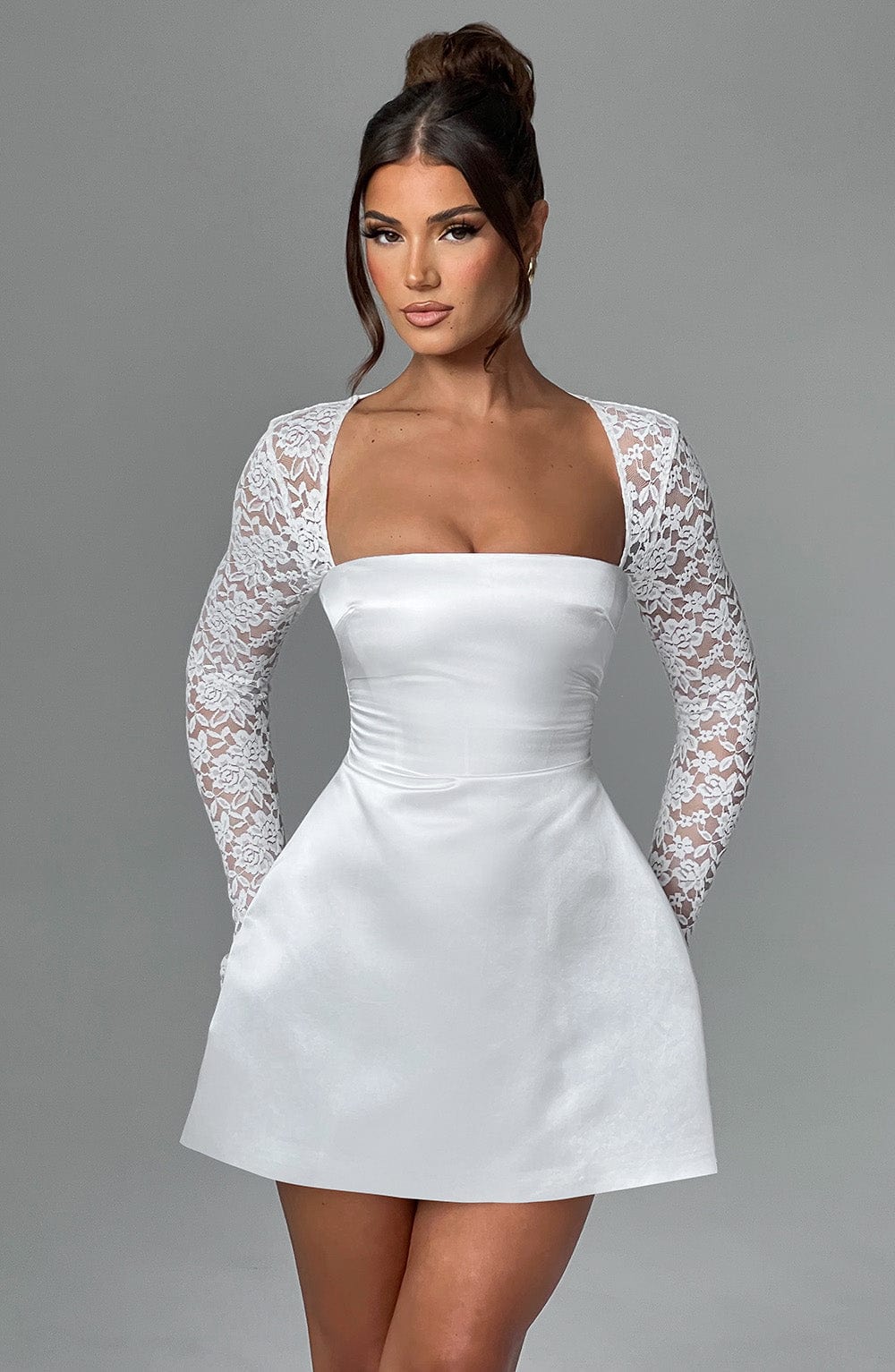 Sadie Mini Dress - Ivory - Sassygrove