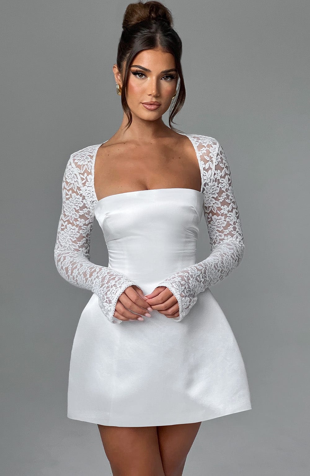 Sadie Mini Dress - Ivory - Sassygrove
