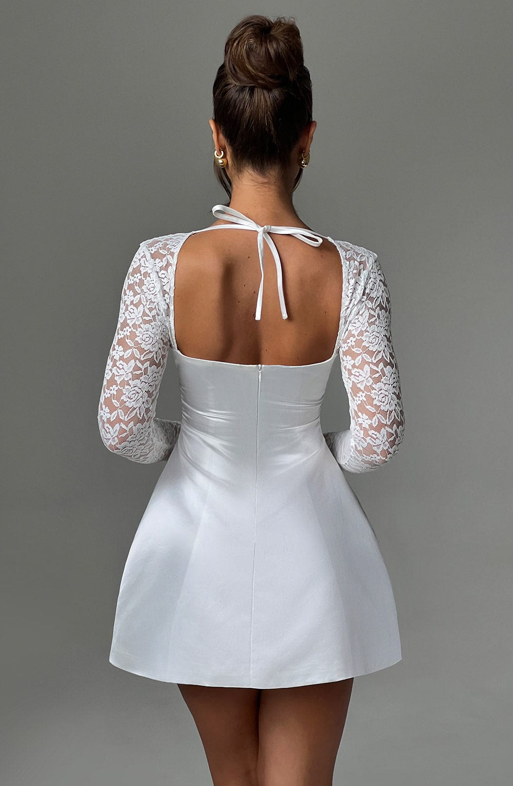 Sadie Mini Dress - Ivory - Sassygrove