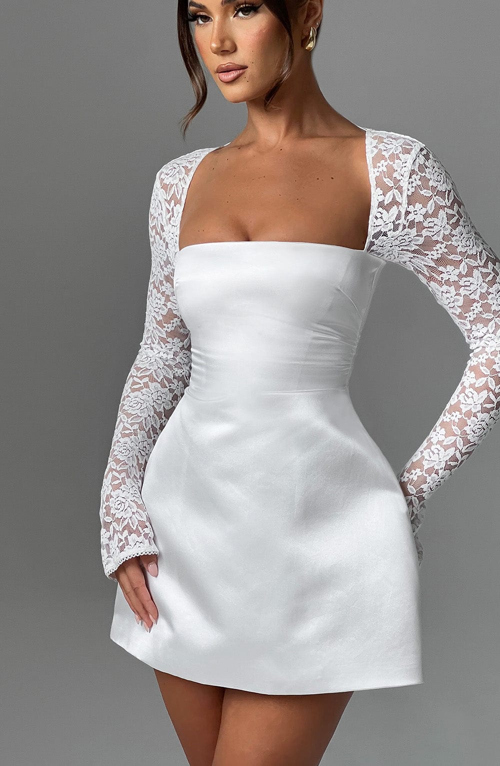 Sadie Mini Dress - Ivory - Sassygrove