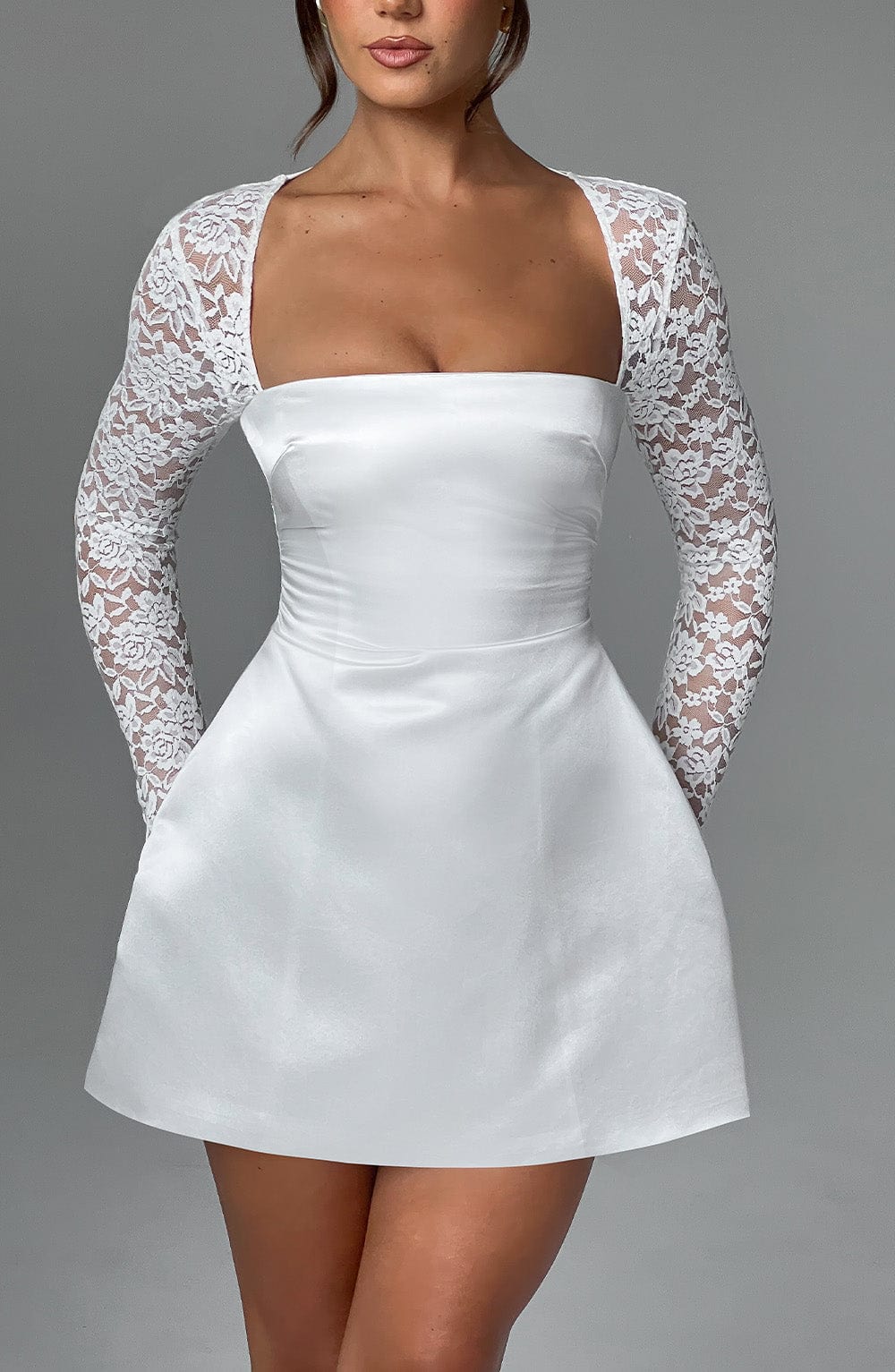 Sadie Mini Dress - Ivory - Sassygrove
