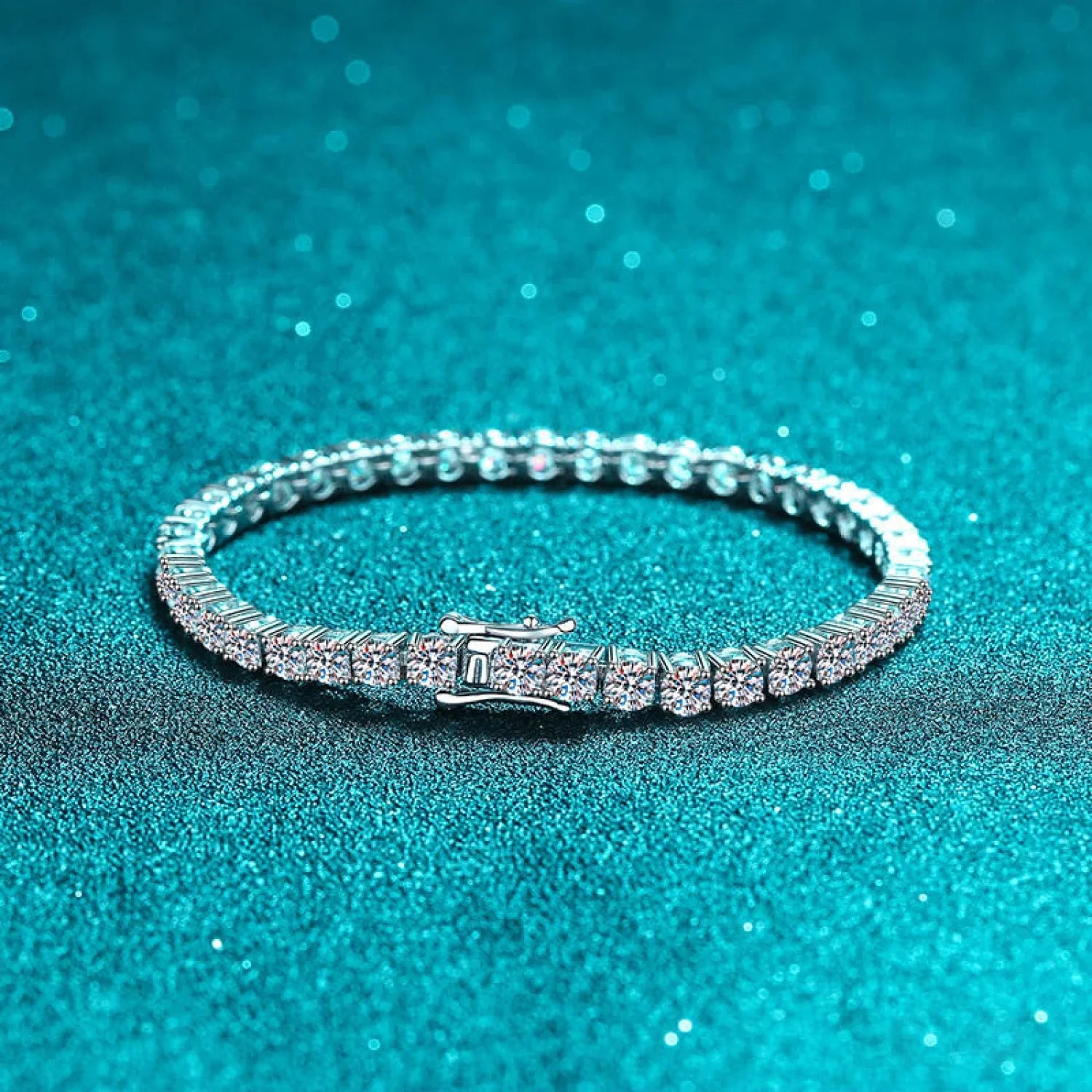 Sparkling Tennis Moissanite Bracelet Ann - Sassygrove