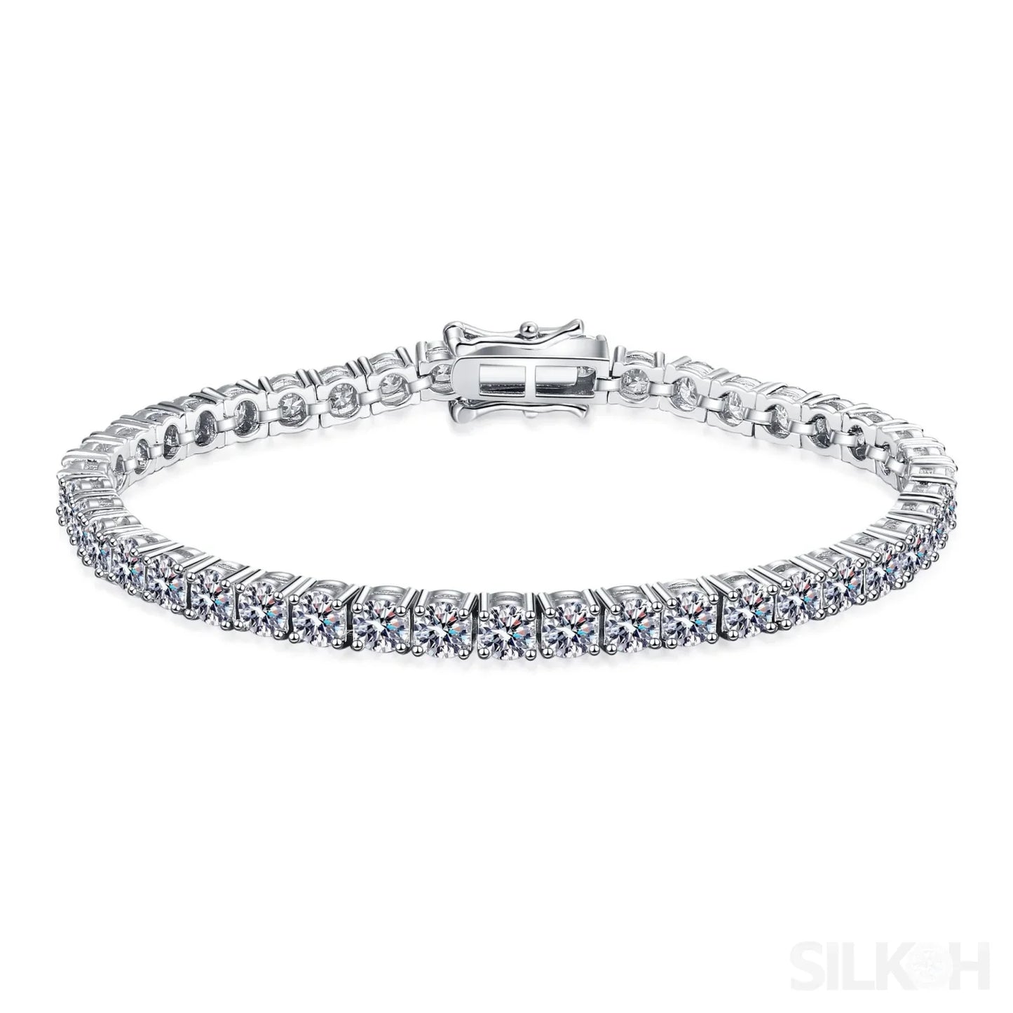 Sparkling Tennis Moissanite Bracelet Ann - Sassygrove