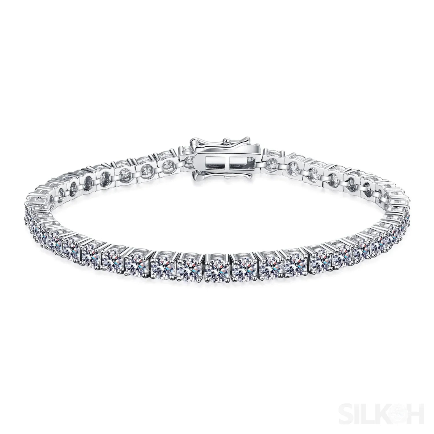 Sparkling Tennis Moissanite Bracelet Ann - Sassygrove