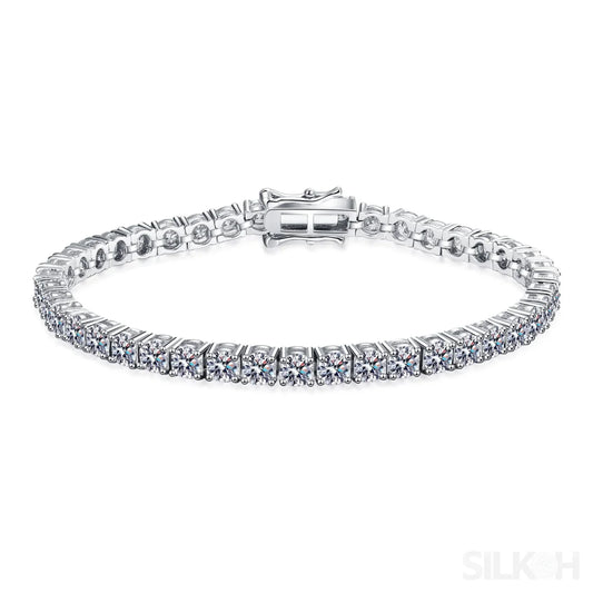 Sparkling Tennis Moissanite Bracelet Ann - Sassygrove