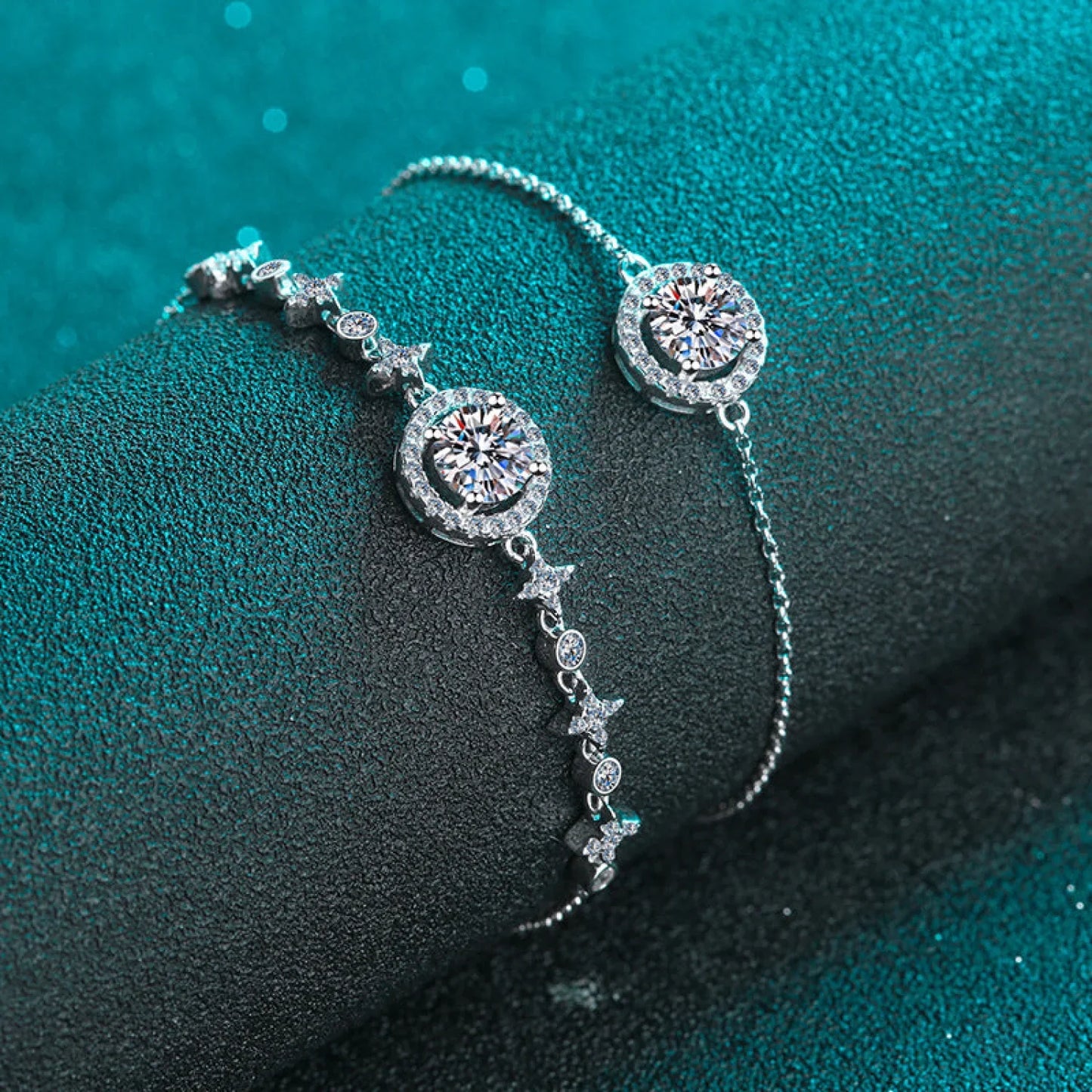 Star Adjustable Moissanite Bracelet Ada - Sassygrove