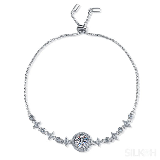Star Adjustable Moissanite Bracelet Ada - Sassygrove