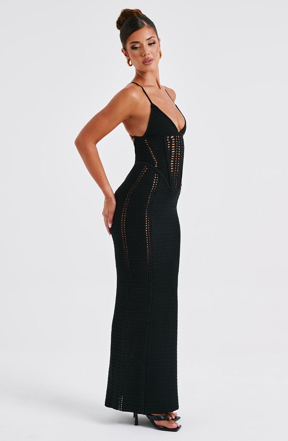 Xena Maxi Dress - Black - Sassygrove