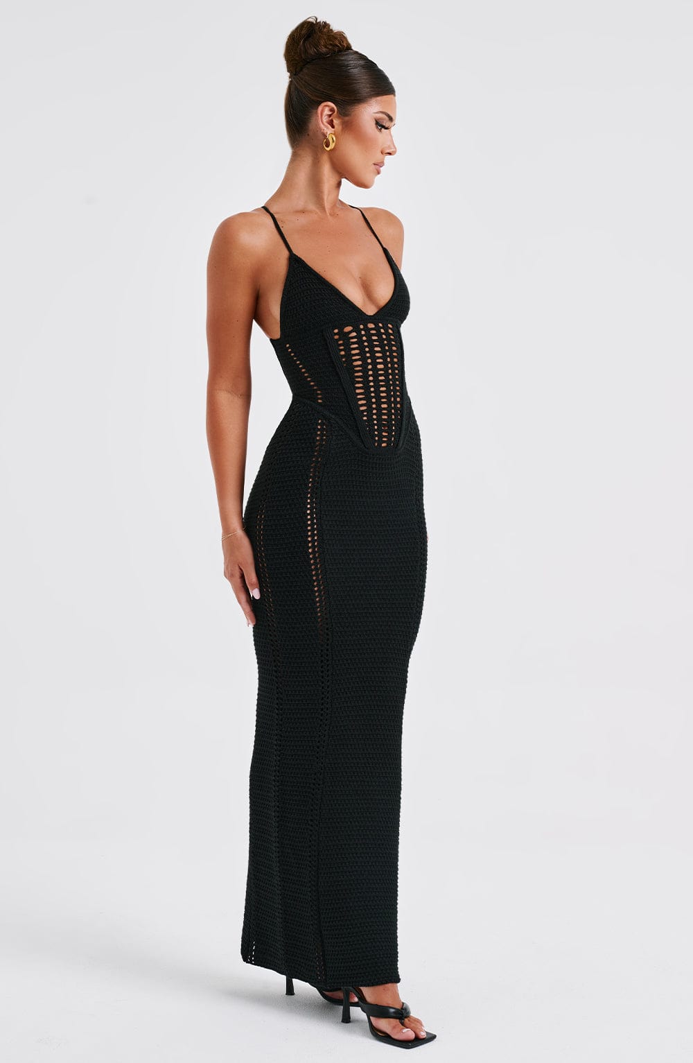 Xena Maxi Dress - Black - Sassygrove