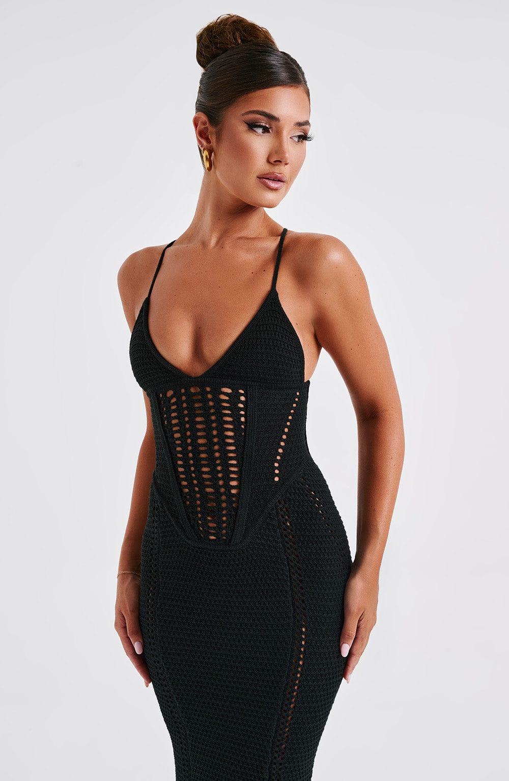 Xena Maxi Dress - Black - Sassygrove
