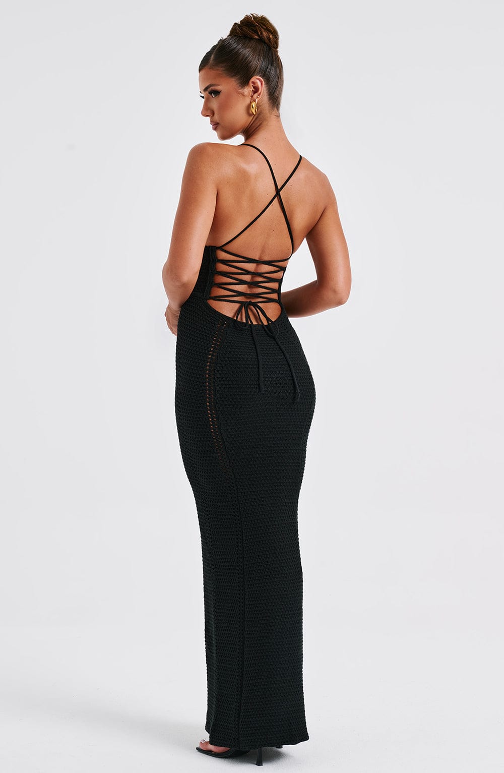 Xena Maxi Dress - Black - Sassygrove