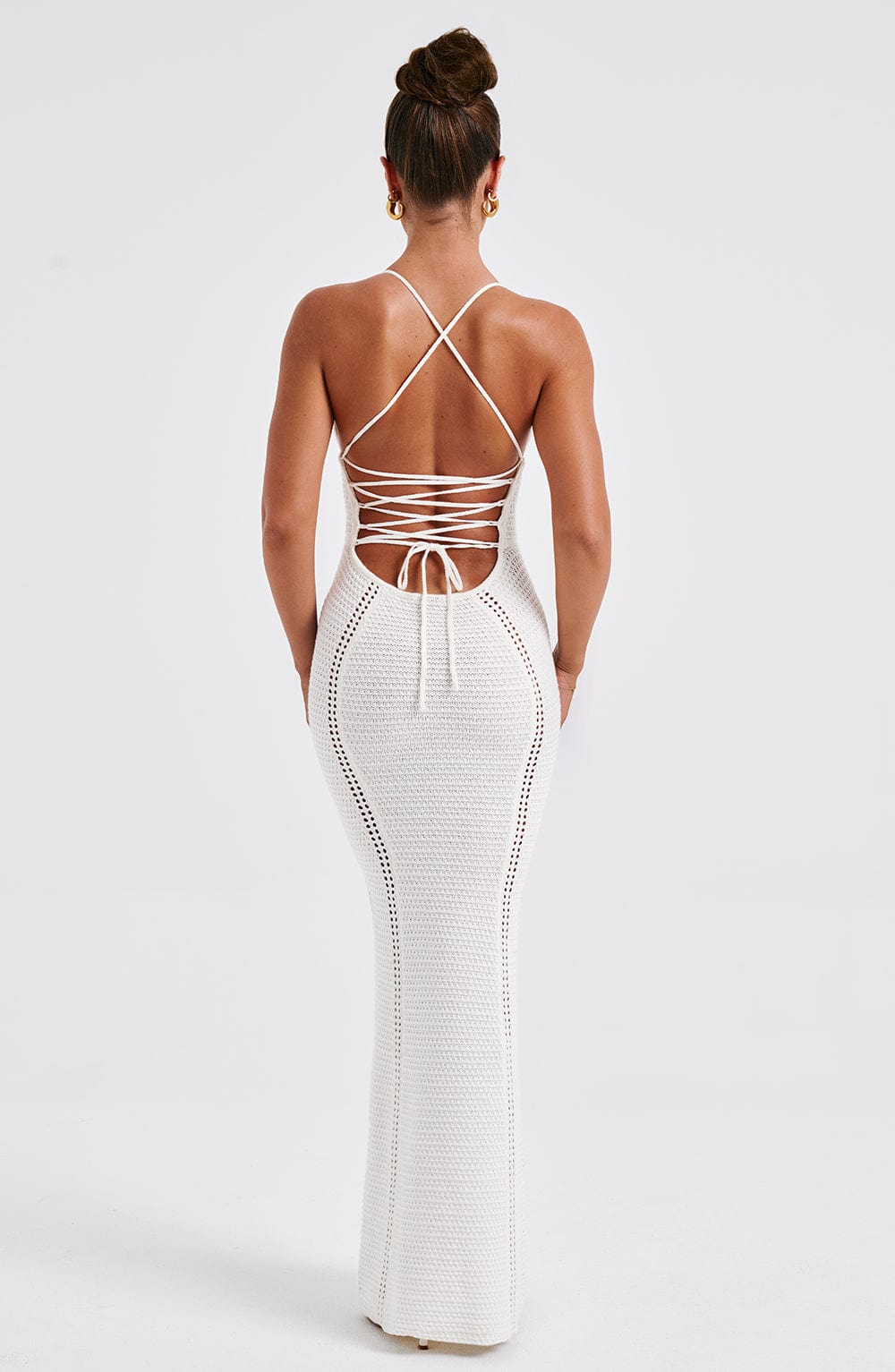 Xena Maxi Dress - White - Sassygrove