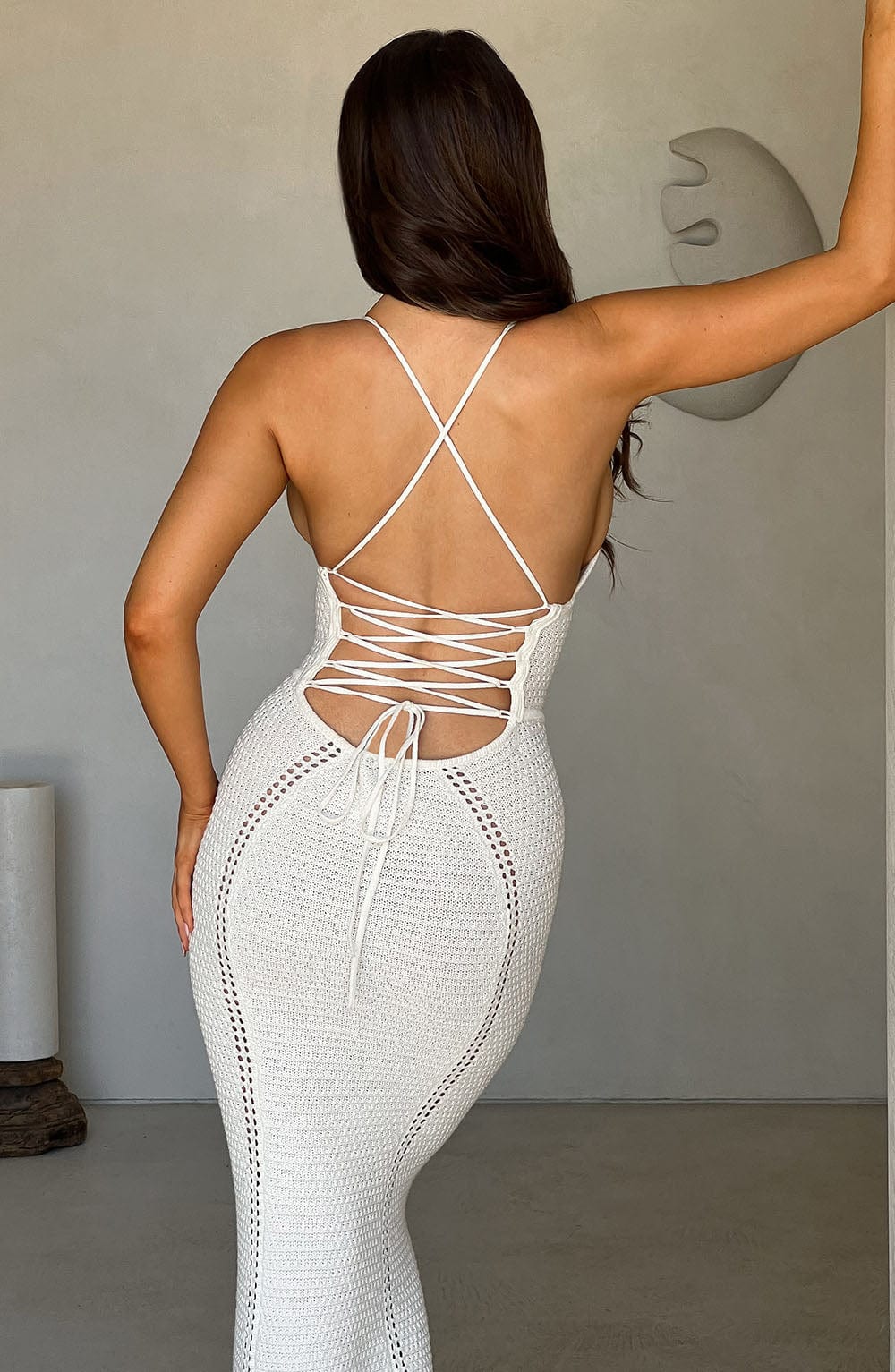 Xena Maxi Dress - White - Sassygrove