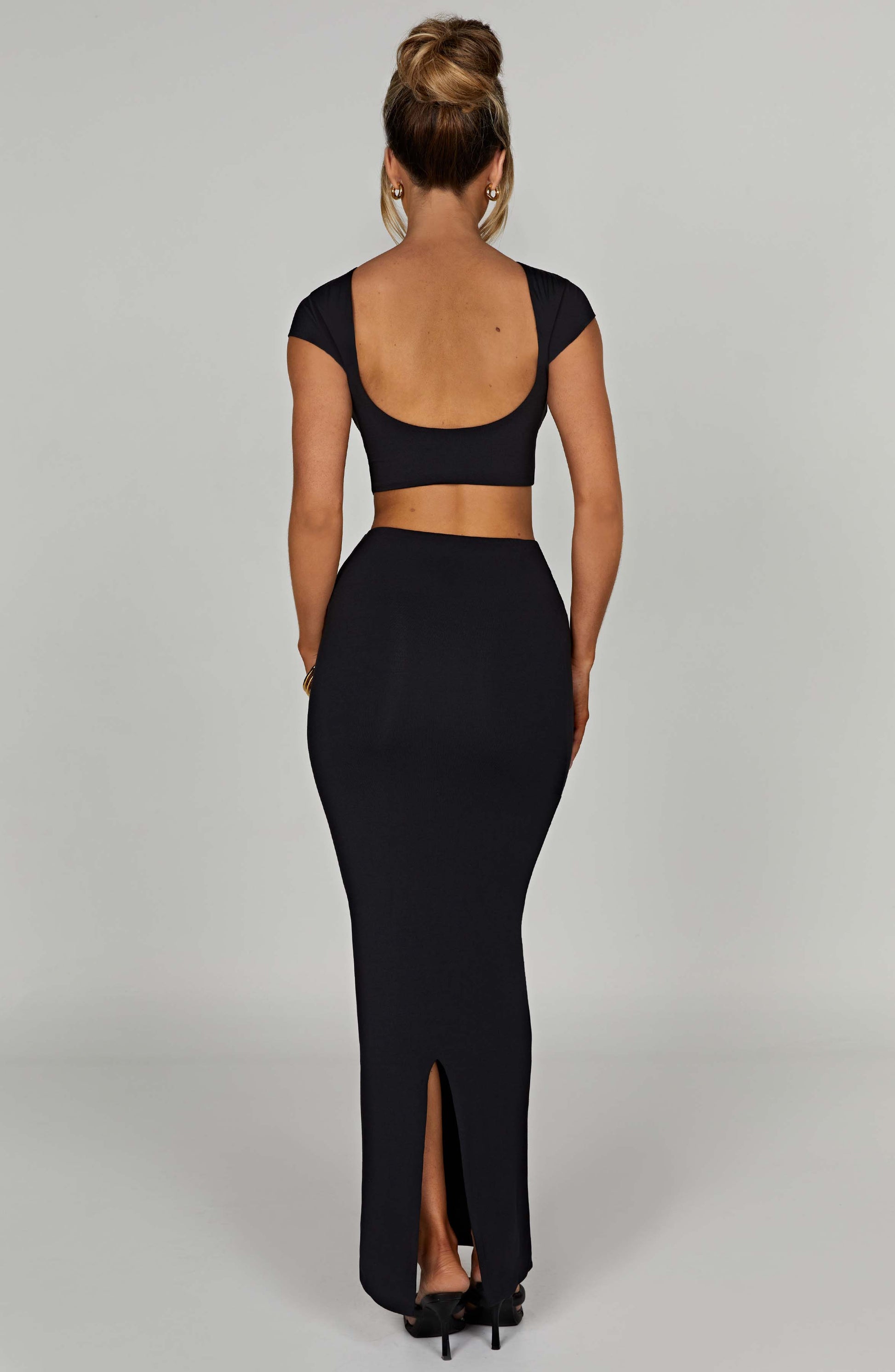Yazmin Maxi Skirt - Black - Sassygrove