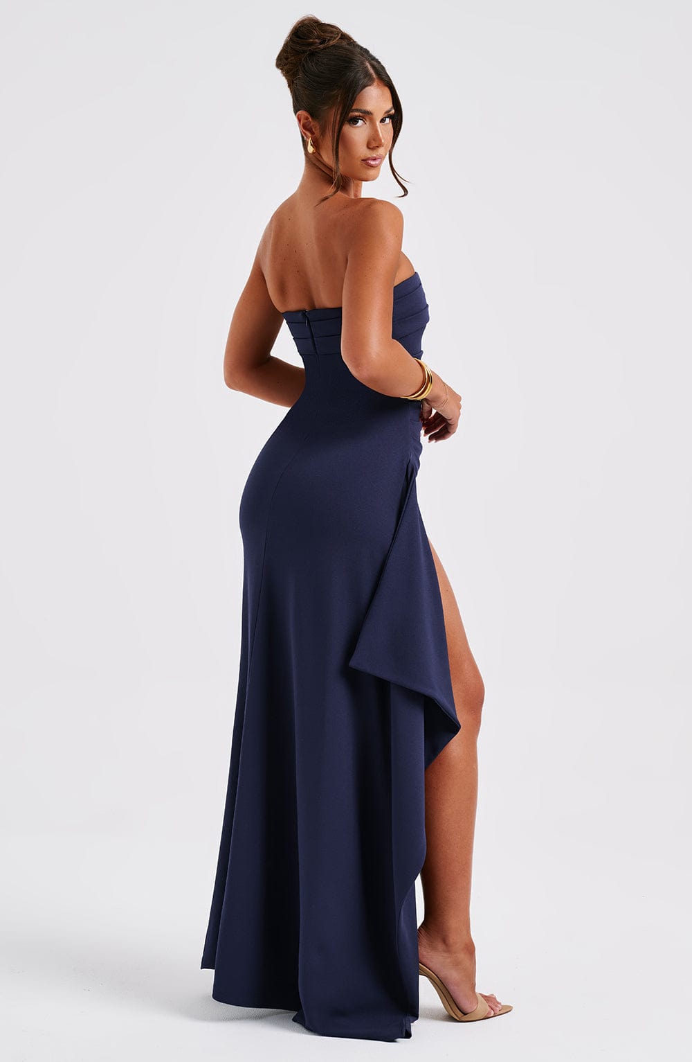 Zarina Maxi Dress - Navy - Sassygrove